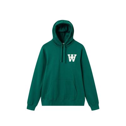 Wood Wood Ian Hoodie Emerald Green